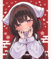 1girl 2025 2d_art azur_lane black_hair blush brown_eyes brown_hair bust chang_feng_(azur_lane) chang_feng_(cozy_spring_cleaning)_(azur_lane) child chinese_clothes closed_mouth clothed commentary dress fanart female female_focus fully_clothed fur fur_trim general hairband hat headband headdress heart heart-shaped_pupils heart_eyes loli long_hair long_sleeves long_twintails looking_at_viewer low_twintails official_alternate_costume onyhakase personification pixiv pixiv_136609235 pixiv_93857864 puffy_long_sleeves puffy_sleeves smile solo suspenders symbol-shaped_pupils tights top traditional_clothes twin_tails twintails upper_body user_kzpj8227 very_long_hair white_legwear white_tights white_top アズールレーン アズールレーン500users入り オニー博士@fanbox🔞 長風 長風(アズールレーン) // 700x800 // 527.9KB