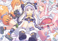 3_females 3girls akane_mimi angel_wings animal-themed_footwear animal_ears animal_hat animal_hood animal_tail armwear asymmetrical_footwear asymmetrical_hair asymmetrical_legwear bandage bandaged_arm bandaged_hand bandages bangs bed bell black_boots black_capelet black_dress black_footwear black_gloves bloomers blush boots bow braid braids brown_eyes brown_hair bunny_ears bunny_hat bunny_tail candy capelet cat_ears cat_hood cat_tail chinese_commentary clothing commentary_request d dress earmuffs ears elbow_gloves elf explicit eyebrows_visible_through_hair fake_animal_ears fake_tail fake_wings feet feet_up female food footwear fred04142 frills fur fur-trimmed_capelet fur-trimmed_dress fur-trimmed_hood fur_trim gloves green_footwear green_shoes hair_tie halloween hand_holding hat headwear hikawa_kyoka hikawa_kyouka hodaka_misogi holding holding_another's_tail holding_hands holding_with_tail hood hooded_capelet jingle_bell knee-high_legwear knee_highs kneehighs knees_up kyoka_(halloween)_(princess_connect!) kyoka_(princess_connect!) kyouka_(halloween)_(princess_connect!) kyouka_(princess_connect!) legs_up legwear little_lyrical loli long_hair looking_at_viewer low_twintails lying midriff mimi_(halloween)_(princess_connect!) mimi_(princess_connect!) miniskirt mismatched_footwear misogi_(halloween)_(princess_connect!) misogi_(princess_connect!) multiple_females multiple_girls nekomimi nut_(hardware) nut_hair_ornament on_back on_side on_stomach one_eye_closed open-mouth_smile open_mouth orange_hair orange_shorts paw_shoes photoshop_(medium) pillow pink_boots pink_capelet pink_footwear pink_hair pink_legwear pink_thighhighs pointed_ears pointy_ears ponytail prehensile_tail princess_connect! princess_connect!_dive princess_connect!_re_dive puffy_shorts purple_bow purple_eyes purple_hair questionable rabbit_ears rabbit_hat rabbit_tail red_skirt ribbon safe sensitive shoes short_hair shorts side_ponytail single_kneehigh single_sock skirt smile sneakers socks soles striped striped_clothes striped_legwear striped_socks striped_thighhighs tail tail_bow tail_hold tail_ornament thigh-highs thighhighs tied_hair twin_braids twin_tails twintails underwear violet_eyes white_wings wings wink yellow_bow yellow_eyes // 1000x706 // 734.0KB