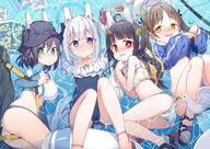 4girls animal animal_ears ass bag bangs bare_arms bare_shoulders bikini bikini_bottom bikini_bottom_pull bikini_pull bird black_hair blue_archive blue_bikini blue_eyes blue_one-piece_swimsuit blue_swimsuit blunt_bangs blush braids breasts bright_pupils brown_hair bunny_ears cameltoe casual_one-piece_swimsuit cellphone clothes_pull clothing commentary_request cowtits crocs cropped_hoodie crying duffel_bag fake_animal_ears feet female fishing_rod flat_chest footwear fred04142 frilled_one-piece_swimsuit frilled_swimsuit frills gray_hair green_eyes group halo hat headband holding holding_object holding_phone hood hoodie innertube kasumizawa_miyu kazekura_moe large_breasts legs loli long_hair lying map miyako_(blue_archive) miyako_(swimsuit)_(blue_archive) miyu_(blue_archive) miyu_(swimsuit)_(blue_archive) moe_(blue_archive) moe_(swimsuit)_(blue_archive) multiple_girls nose_blush official_alternate_costume official_alternative_costume on_back on_side one-piece_swimsuit open_mouth paper parted_bangs pettanko phone ponytail print_bikini print_swimsuit purple_eyes questionable rabbit_ears rabbit_platoon_(blue_archive) rash_guard red_eyes ribs safe saki_(blue_archive) saki_(swimsuit)_(blue_archive) sandals seabird seagull sensitive short_hair small_breasts smartphone sorai_saki stomach swim_ring swimsuit swimsuit_pull tearing_up tears thighs toes tsukiyuki_miyako twintails water wavy_mouth white_bikini white_pupils white_swimsuit yellow_eyes // 1200x847 // 1.1MB