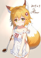1_female 1girl 3 2019 accessory aliter animal_ear_fluff animal_ears animal_humanoid animal_tail apron apron_only bangs bare_arms bare_shoulders blonde blonde_hair blush breasts brown_background brown_eyes canid canid_humanoid canine canine_humanoid clavicle cleavage closed_mouth clothed clothing collarbone commentary_request dated dipstick_ears dipstick_tail ears explicit eyebrow_through_hair eyebrows eyebrows_visible_through_hair female female_focus female_only flower flower_in_hair fox fox_ears fox_girl fox_humanoid fox_tail frilled_apron frills frilly fur gradient gradient_background hadaka_apron hair hair_accessory hair_between_eyes hair_flower hair_ornament highres holding holding_object humanoid inner_ear_fluff invitation kitchen_utensils kitsunemimi ladle loli looking_at_viewer mammal mammal_humanoid markings mostly_nude multicolored_body multicolored_ears multicolored_fur multicolored_tail naked_apron nsfw off-shoulder off_shoulder orange_body orange_fur plant point_of_view pov questionable raised_tail red_flower red_ribbon ribbon ribbon-trimmed_apron ribbon_trim ribbons safe senko-san senko_(sewayaki_kitsune_no_senko-san) sensitive sewayaki_kitsune_no_senko-san short_hair signature simple_background sketch small_breasts solo standing strap_slip tail tail_markings tail_raised tools translucent translucent_hair tuft underage white_apron white_background white_body white_fur young ケモミミ 世話やきキツネの仙狐さん 仙狐さん 仙狐さん1000users入り 狐耳 猫茶aliter 良妻兼母 裸エプロン 誘ってやがる // 1020x1442 // 629.9KB