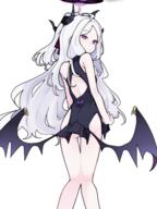 1 1girl 2d_art absurdres ahoge alternate_costume anc4008 ass back black_halo blue_archive blush breasts china_dress chinese_clothes commentary_request demon_girl demon_horns demon_wings dress female gelbooru gelbooru_11486767 halo highres hina_(blue_archive) horns loli long_hair pearl.g.e pearlgang_e pixiv_124158017 pixiv_15153796 purple_eyes sensitive simple_background small_breasts solo standing violet_eyes white_background white_hair wings 山海経のヒナちゃん // 1946x2595 // 1.6MB