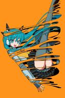 blue_eyes blue_hair caststation channel_(caststation) feet female green_eyes green_hair hatsune_miku headphones long_hair smile thighs twintails vocaloid yellow_eyes // 1350x2048 // 314.5KB