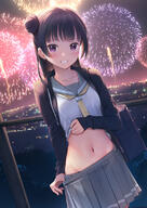1_female 1girl 2d_art adult aerial_fireworks backlighting bag bangs bellybutton black_hair black_jacket black_legwear black_thighhighs blazer blazer_jacket blunt_bangs blush breasts cardigan city city_lights cityscape clenched_teeth clothes_lift clothes_pull clothing commentary_request cowboy_shot d drawstring duffel_bag dutch_angle ecchi exposed_midriff eyebrows eyebrows_visible_through_hair female female_focus female_only female_solo fence fireworks fireworks_[love_live!_sunshine!!] focus_on_female_character grey_sailor_collar grey_skirt grin groin hair_bun hair_tie hood hood_down hooded_jacket invitation jacket legwear lifted_by_self lifting_own_clothes long_hair long_sleeves looking_at_viewer love_live love_live! love_live!_(series) love_live!_10000_users_bookmark love_live!_school_idol_project love_live!_sunshine!! luscious.net medium_breasts mignon mignon(ミニョン) mignon@c93新刊委託中 mignon@抱き枕受注中 mignon＠塗り講座本予約中 miniskirt mound_of_venus nademawashitaionaka navel neckerchief night night_sky no_panties nopan open-mouth_smile open_cardigan open_clothes open_jacket open_mouth open_skirt outdoors outside partially_clothed partially_undressed pixiv_68469076 pleated_skirt point_of_view post_and_rail_fence pov pulled_by_self pulling_own_clothes purple_eyes q questionable raburaibusennyu-za-zuiri railing safe sailor_collar sailor_uniform scenery school_bag school_uniform schoolgirl_uniform sensitive serafuku shirt shirt_lift shirt_lifted_by_self shirt_pull shirt_tug shoulder_bag side_bun single_side_bun skirt skirt_down skirt_pull skirt_tug sky smile smirk solo solo_female standing stomach summer_uniform tareme tareme_eyes teeth thigh-highs thighhighs tied_hair top top_lift tsushima_yoshiko tsushimayoshiko uniform uranohoshi_school_uniform violet_eyes white_shirt wooden_fence yellow_neckerchief yellow_neckwear おなかを見せてくれるシリーズ おへそ たくしあげ セーラー服 ラブライブ!10000users入り ラブライブ!サンシャイン!! 制服 津島善子 花火 // 580x819 // 359.4KB