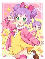 2025 2d_art 2girls 93857864_user_kzpj8227 ahoge blush bow brown_shoes cardigan censored clothed commentary_request double_bun dress dress_lift duo female fully_clothed green_eyes hair_bow hair_bun hair_ornament hair_ribbon heart heart_censor legs legwear loafers loli long_sleeves looking_at_viewer manaka_laala manaka_laala_(normal) manaka_lala manaka_non manaka_non_(normal) multiple_girls neckerchief onyhakase open_mouth outline panties pantyshot paprika_private_academy_school_uniform pink_bow pink_cardigan pink_neckerchief pink_thighhighs pixiv pixiv_131366604 pixiv_93857864 ponytail pretty_series pripara purple_eyes purple_hair ribbon sailor_collar sailor_dress school_uniform sensitive shoes short_hair siblings side_ponytail sisters smile socks solo_focus thighhighs thighs tied_hair two_side_up underwear user_kzpj8227 v white_outline white_panties white_sailor_collar yellow_dress らぁらちゃん オニー博士@fanbox🔞 // 850x1112 // 694.1KB