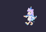 1girl bike_shorts blue_hair blue_hat bouncing d general hat jacket mini_hat monster_girl multicolored_hair open_mouth oyuzaki_(ayuzaki) pixel_art puniru_(puniru_wa_kawaii_slime) puniru_wa_kawaii_slime purple_hair shoes simple_background slime_girl smile solo star_(symbol) transformation walking white_jacket yellow_footwear yellow_shoes // 672x474 // 231.3KB