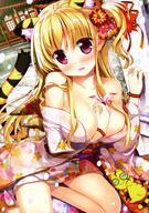 1_female absurd_resolution absurdres animal_ears animal_tail areolae blonde_hair blush breast_grab breasts cat_ears cat_tail collarbone ears eyebrows eyebrows_visible_through_hair female fujima_takuya hair_ornament hair_over_breasts hair_ribbon high_resolution highres japanese_clothes kimono large_breasts long_hair mature no_bra no_panties off_shoulder one_side_up open_clothes open_mouth open_shirt original outdoors pink_eyes purple_eyes ribbon scan see-through see-through_silhouette shirt short_kimono short_yukata smile solo tagme tail traditional_clothes transparent very_high_resolution vividgarden wrist_cuffs yande.re yukata // 2874x4097 // 2.0MB