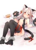 1_female amafuyu animal_tail bare_arms bare_shoulders bell cat_tail danbooru fate fategrand_order fatekaleid fatekaleid_liner_prisma_illya fatestay_night feet female illyasviel_von_einzbern jingle_bell magical_ruby no_bra paw_gloves questionable safe silver_hair tagme thigh-highs yande.re // 1300x1842 // 1.3MB
