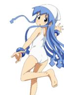 1_female ass female from_behind high_resolution ika_musume looking_back one-piece_swimsuit questionable safe school_swimsuit shinryaku!_ika_musume solo swimsuit torasen_(artist) transparent_background vector_trace // 1020x1496 // 322.2KB