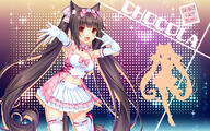 10s 1610_aspect_ratio 1_female animal_band_legwear animal_ears animal_tail art artist_name bangs bare_shoulders blunt_bangs bow bowtie breasts brown_eyes brown_hair cat_ears cat_tail character_name chocola_(sayori) chocolat d elbow_gloves fanbox_reward female footwear frills gelbooru gloves hair_ornament hair_ribbon heart high_heels high_resolution long_hair looking_at_viewer mature medium_breasts midriff nekomimi nekopara official_art open_mouth outstretched_arm paid_reward ribbon sankaku_channel sayori shirt shoes silhouette skirt sleeveless_outfit slit_pupils smile solo sparkle tail thigh-highs thighs tied_hair twintails very_long_hair wallpaper white_gloves white_legwear yande.re // 1920x1200 // 1.8MB