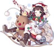 1_female 3 ;3 ;d >_< animal_ears art azur_lane bangs bell bird blunt_bangs blush boots bow brown_footwear brown_hair candy candy_cane capelet cat_ears cervine chick d dress ears fangs female food footwear full_body green_eyes green_ribbon hat holding hood hood_up machinery mammal mature mutsuki mutsuki_(azur_lane) official_art one_eye_closed open_mouth over-kneehighs red_bow_ornament red_capelet reindeer ribbon sack safe santa_costume santa_hat short_dress short_hair simple_background smile solo tachi-e tareme_eyes thigh-highs tongue transparent_background tsukimi_(xiaohuasan) turret white_dress white_legwear // 1024x892 // 1.0MB