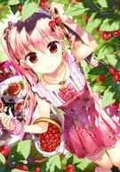 1_female absurd_resolution absurdres arm_up art basket bow bra bra_strap breasts cake chair cherry cherry_print collarbone copyright cup day dress dress_bow eyebrows_visible_through_hair female food food_print frilled_dress frilled_legwear frilled_ribbon frills from_above fruit fujima_takuya grass hair_between_eyes hair_ornament hair_ribbon hair_tie hand_up heart heart_necklace high_resolution highres holding holding_basket holding_fruit jewelry knee_highs knees_together_feet_apart leaf long_hair looking_at_viewer multicolored multicolored_stripes necklace official_art one_arm_up outdoors pink_bow pink_bra pink_dress pink_hair pink_hair_ornament pink_scrunchie plaid plaid_scrunchie plate polka_dot polka_dot_bow print_dress red_eyes ribbon safe scan scrunchie short_dress small_breasts solo standing striped_pattern striped_ribbon table tagme teacup tied_hair twintails underwear very_high_resolution very_long_hair viewed_from_above white_bow white_dress white_frills white_polka_dots wrist_scrunchie yande.re // 2869x4092 // 1.9MB