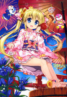 10s 1_female absurd_resolution absurdres anklet barefoot blonde_hair blue_eyes blue_flower bow cardfight!!_vanguard cardfight_vanguard clothes_lift crown eyebrows eyebrows_visible_through_hair feet female fireworks fujima_takuya hair_between_eyes hair_bow hair_ornament high_resolution japanese_clothes jewelry kimono long_hair mature mini_crown open_mouth oriental_umbrella pacifica_(cardfight!!_vanguard) pink_bow pink_kimono safe scan short_kimono short_yukata skirt skirt_hold skirt_lift solo striped_bow striped_pattern tagme tied_hair toes twintails umbrella very_high_resolution very_long_hair vividgarden wet yukata // 2871x4099 // 2.2MB