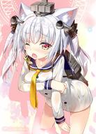 1_female ;o animal_ears ass azur_lane bangs between_legs black_bow blue_sailor_collar blush bow breasts buttons cat_ears collarbone colored_pupils commentary_request cosplay cowboy_shot dress ears eyebrows eyebrows_visible_through_hair eyelashes fangs female fujima_takuya furrowed_eyebrows hair_between_eyes hair_bow hair_ornament hair_ribbon hand_between_legs kantai_collection leaning leaning_forward legs_apart long_hair long_sleeves medium_breasts namesake neckerchief nose_blush one_eye_closed open_mouth panties red_eyes ribbon safe sailor_collar sailor_dress see-through short_dress silhouette silver_hair solo speaking_tube_headset spread_legs spreading standing tearing_up tears tied_hair twintails twitter_username underwear wet white_dress white_panties white_underwear yellow_neckwear yellow_pupils yukikaze_(azur_lane) yukikaze_(kantai_collection) yukikaze_(kantai_collection)_(cosplay) // 800x1113 // 165.6KB
