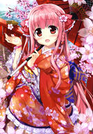 1_female absurdres art blue_sash blush bow braid bridge cherry_blossom cherry_blossoms copyright d day diagonal-striped_sash diagonal_stripes eyebrows_visible_through_hair eyes_visible_through_hair female floral_print flower frilled_bow frilled_kimono frills fujima_takuya hair_bow hair_flower hair_ornament hair_tie high_resolution highres holding holding_object holding_umbrella japanese_clothes kimono looking_at_viewer obi official_art open_mouth outdoors pink_flower pink_hair pink_ribbon print_bow print_kimono print_sash red_bow_ornament red_eyes red_kimono red_umbrella ribbon safe sankaku_channel sash scan single_braid smile solo standing striped_pattern striped_sash tagme tied_hair tongue umbrella very_high_resolution water white_frills wrist_ribbon // 2866x4099 // 2.1MB