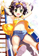 1_female absurd_resolution absurdres archway_of_venus armpits arms_up art ass_visible_through_thighs bare_legs blue_shorts blue_stripes breasts bubble child collarbone d danbooru eyebrows_visible_through_hair fangs female female_only flat_chest footwear fujima_takuya gelbooru green_eyes hair_ornament hair_ribbon high_resolution highres legs lolibooru.moe looking_at_viewer lyrical_nanoha mahou_shoujo_lyrical_nanoha_vivid mature navel official_art open_hand open_mouth orange_footwear panties panties_under_shorts pigeon-toed possible_duplicate purple_hair questionable ribbon safe sankaku_channel scan shirt shoes short_shorts shorts simple_background skindentation sleeveless_outfit sleeveless_shirt slide smile sneakers solo solo_female striped_footwear tagme tongue top_lift underboob underwear very_high_resolution white_background white_panties white_stripes white_underwear yellow_ribbon yellow_shirt young // 2875x4095 // 1.2MB