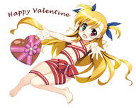 10s 1_female barefoot blonde_hair blush chocolate chocolate_heart d feet female female_only flat_chest fujima_takuya green_eyes hair_ornament hair_ribbon happy_valentine heart heterochromia long_hair lyrical_nanoha mahou_shoujo_lyrical_nanoha mahou_shoujo_lyrical_nanoha_vivid mature naked_ribbon navel open_mouth outstretched_arms red_eyes ribbon shiny shiny_hair simple_background smile solo solo_female takamichi_vivio toes two_side_up valentine vivio white_background // 800x633 // 179.8KB