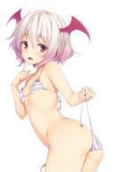 1 1_female bare_shoulders bikini contentious_content female flat_ass hair_between_the_eyes high_resolution highres in_profile loli loli_body_type panties panty_pull pink_hair questionable side-tie_bikini simple_background striped_bikini striped_pattern striped_swimsuit swimsuit thighs third-party_edit two-tone_hair two_tone_hair underwear undressing white_background wings yande.re young // 1135x1645 // 919.6KB