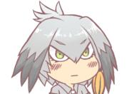 1_female bangs blush_stickers booru closed_mouth collar collared_shirt expressionless eyebrows eyebrows_visible_through_hair eyelashes feathered_wings feathers female flat_color green_eyes grey_hair grey_shirt gyate_gyate hair_between_eyes head_wings ikiyouz kemono_friends long_hair looking_at_viewer low_ponytail meme multicolored_hair necktie orange_hair pocket ponytail safe sanpaku shirt shoebill_(kemono_friends) short_sleeves side_ponytail solo tied_hair transparent_background tsurime two-tone_hair two_tone_hair upper_body v-shaped_eyebrows white_necktie wings // 800x550 // 57.1KB