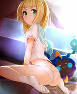 1_female add ambiguous blonde_hair clothed clothing cosmog female human lillie_(pokemon) loli lolicon looking_at_viewer mammal nintendo panties pokémon pokémon_sun_&_moon primate round underwear young // 800x974 // 430.2KB