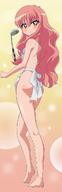 00s apron back barefoot blush creator female from_behind high_resolution long_image looking_back louise_françoise_le_blanc_de_la_vallière mature naked_apron nude pink_hair standing tall_image zero_no_tsukaima // 410x1280 // 227.7KB