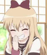 animated anime creator gif image joy laughing laughter reaction smug smug_anime_girl toshino_kyouko yuru_yuri // 230x270 // 60.4KB
