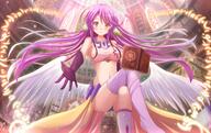 10s 1_female angel_wings animal_ears arch bangs blush book bookshelf boots breasts collarbone cross-shaped_pupils crossed_legs ears elbow_gloves feathered_wings feathers female flying footwear foreshortening gloves gradient_eyes gradient_hair halo high_resolution highres jibril jibril_(no_game_no_life) kazenokaze large_breasts library light_rays long_hair looking_at_viewer low_wings midriff mismatched_legwear multicolored multicolored_eyes multicolored_hair navel ngnl1000users入り no_game_no_life orange_eyes outstretched_arm pink_eyes pink_hair purple_legwear reaching red_eyes safe shiny shiny_skin shoes sideboob silver_hair single_shoe smile solo sunbeam sunlight tagme tattoo thigh-highs thighs wallpaper white_wings wings yande.re ジブリール ノーゲーム・ノーライフ 足組み // 1900x1200 // 2.3MB