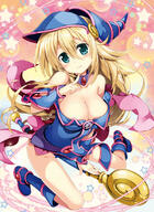 1_female bare_shoulders blonde_hair blue_eyes blush boots breasts choker cleavage collarbone dark_magician_girl duel_monster female finger_to_chin footwear fujima_takuya gauntlets hat large_breasts long_hair looking_at_viewer mocochin pentacle pixiv_22526 pixiv_58275095 safe smile solo staff star wizard_hat yuu-gi-ou yuu-gi-ou_duel_monsters ブラックマジシャンガール２ 藤真拓哉@4号館ア−03ab // 600x825 // 289.1KB
