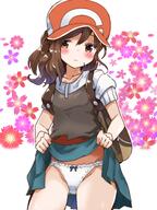 03e9868a8b3670e52498733c51d2505a 1_female ayumi_(pokemon) bag baseball_cap blush bow bow_panties brown_eyes brown_hair clothes_lift collarbone commentary_request cowboy_shot creatures_(company) embarrassed female flower game_freak green_skirt groin hat headwear high_resolution highres hmdy kinagiri lifted_by_self loli looking_at_viewer lple mature nintendo panties pixiv_69199338 pokemon pokemon_100_users_bookmark pokemon_let's_go!_pikachu_and_eevee pokemon_lgpe pokémon ponytail questionable r-17.9 ribbon sankaku_channel short_sleeves skirt skirt_lift solo teasing text_focus tied_hair translation_request underwear wavy_mouth white_panties white_underwear young キナギリ@ハマー ポケモン人間絵 ポケモン新作の主人公ちゃん！ // 1200x1600 // 1.9MB