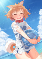 1_female 2017 2d_art animal_ear_fluff animal_ears animal_tail ball basue beach beachball blush breasts brown_hair canid canid_humanoid canine canine_humanoid clipstudiopaint cloud collar collar_(animal) commentary_request d dog dog_ears dog_tail doggirl ears eyebrows_visible_through_hair eyes_closed female happy high_resolution holding holding_ball holding_object lolibooru.moe mammal mammal_humanoid mature medium_breasts ocean one-piece_swimsuit open_mouth original pixiv_63644798 questionable red_collar school_swimsuit shaking_head shirt short_hair short_sleeves sky smile solo standing sunbeam sunlight swimsuit swimsuit_under_clothes tachimi_(basue) tail tied_shirt water water_drop wet wet_clothes wet_shirt たちみ もっとボール投げてっ わん娘 ビーチボール ボブカット 八重歯っ娘 裾結び // 850x1200 // 786.5KB
