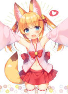 1_female animal_ear_fluff animal_ears animal_tail armpits arms_up bell blonde_hair blue_eyes blush bow commentary_request d detached_sleeves ears eyebrows_visible_through_hair fangs female floral_background fox_ears fox_tail gelbooru hair_bell hair_ornament hair_ribbon hairclip heart itiri jingle_bell kemomimi_oukoku_kokuei_housou kemomimi_vr_channel loli long_hair looking_at_viewer mature mikoko_(kemomimi_oukoku_kokuei_housou) mikoko_(kemomimi_vr_channel) navel nekomasu_(kemomimi_vr_channel) open_mouth outstretched_arm outstretched_arms pixiv_27207 pixiv_66731826 questionable red_skirt ribbon ribbon-trimmed_legwear ribbon_trim safe sazaki_ichiri simple_background skirt smile solo speech_bubble spoken_heart tail thigh-highs tied_hair twintails virtual_youtuber white_background white_legwear wide_sleeves young だが(声も中身も)男だ イチリ バーチャルyoutuber1000users入り バーチャルのじゃロリ狐娘youtuberおじさん // 650x907 // 365.3KB