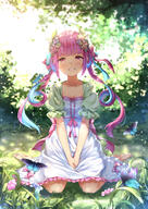 1_female arthropod backlighting barefoot blue_hair blush breasts bug butterfly chahei cleavage d dress female grass grin high_resolution hololive insect long_hair looking_at_viewer medium_breasts minato_aqua multicolored_hair open_mouth pink_eyes pink_hair point_of_view safe sitting smile solo tied_hair tree twintails two_tone_hair virtual_youtuber wariza // 1042x1473 // 1.5MB