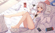 1_female 2 2d absurd_resolution anime anime_girls art artwork ass bandeau barefoot bed collarbone digital_media drawstring explicit feet female food general grey_hair hair_ornament high_resolution hokori_sakuni holding holding_object holding_phone hood hood_down hoodie legs_up loli_face long_sleeves looking_at_viewer lying mature mouth_hold nintendo_switch notebook official_art on_back on_bed original panties phone pillow pocky point_of_view portrait project-sp red_eyes safe sankaku_channel series shirakami_haruka short_hair sleeves_past_fingers sleeves_past_wrists soles solo stuffed_seal stuffed_toy thighs underwear very_high_resolution virtual_youtuber white_panties white_underwear x1097520624 仕事絵 无题 白神遥 绊 顔を埋めたい尻 // 4278x2592 // 3.5MB