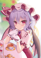 1_female ascot bangs bat_wings beni_kurage blurry blurry_background blush brooch chair commentary commentary_request cup danbooru dress ears eyebrows_visible_through_hair female food gelbooru gloves hair_between_eyes hands_up hat hat_ribbon headwear high_resolution jewelry lavender_hair lolibooru.moe looking_at_viewer macaron mature mob_cap pink_dress pink_eyes pink_hat pink_headwear point_of_view pointy_ears puffy_short_sleeves puffy_sleeves red_neckwear red_ribbon remilia_scarlet ribbon rimuira1211 safe safebooru short_hair short_sleeves simple_background smile solo tea teacup teapot tiered_tray touhou upper_body white_background white_gloves wings お嬢様のお茶会 紅色くらげ@4日目_南マ42b 紅色くらげ@4日目南ユ33a // 1075x1512 // 815.9KB