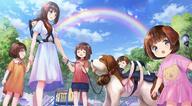 dog dog_girl doggirl loli rainbow // 1280x707 // 175.6KB