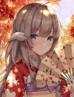 1_female ahoge au_ra autumn ayuanlv bangs blue_eyes blurry blurry_background blush closed_mouth commentary_request danbooru dated day depth_of_field dragon_horns explicit eyebrows_visible_through_hair fan female final_fantasy final_fantasy_xiv floral_print folding_fan high_resolution holding holding_fan horns japanese_clothes kimono leaf long_hair looking_at_viewer maple_leaf obi outside pixiv_id_13227608 point_of_view print_kimono red_kimono safe sankaku_channel sash sidelocks signature silver_hair smile solo square_enix traditional_clothes tree tree_shade upper_body アウラ 信晚 秋 阑之信 // 982x1281 // 1.9MB