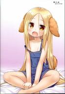 1_female 1girl absurd_resolution absurdres animal_ears animal_tail areola_slip areolae areolae_slip bangs bed_sheet blonde_hair blush brown_eyes canine collarbone commentary_request contentious_content dog dog_ears dog_girl dog_tail ears explicit eyebrows_visible_through_hair fang fangs female flat_chest forehead head_tilt high_resolution highres loli lolibooru.moe long_hair looking_at_viewer mammal naked_overalls nipple_slip nipples o open_mouth original overalls parted_bangs pink_background point_of_view questionable sankaku_channel simple_background sitting solo strap_slip tail underage very_high_resolution very_long_hair yukino_minato // 2114x3047 // 386.0KB