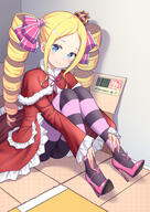1_female 5 _zero_kara_hajimeru_isekai_seikatsu absurd_resolution ball_gag barefoot beatrice beatrice_(zero) blonde_hair blue_eyes blush box camel_toe closed_mouth completely_nude contentious_content crown drill_hair explicit eyebrows_visible_through_hair female flat_chest footwear full_body gag genitalia hair_ornament hair_ribbon heels high_heels high_resolution in_box in_container inside konishi_(565112307) konishi_0619 loli long_hair looking_at_viewer mini_crown nude pantyhose pedicure pixiv_12218414 pixiv_83417622 point_of_view questionable restrained ribbon rope sankaku_channel shiny shiny_hair shoes sitting smile solo striped striped_legwear tied_hair tile_floor tiles twin_drills twintails vagina very_high_resolution young zero_kara_hajimeru_isekai_seikatsu ベアトリス(リゼロ) 小西0619 碧翠丝（福利版） 箱入り娘 // 2480x3508 // 3.0MB