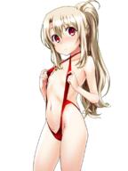 1_female alternate_hairstyle bangs bikini blush closed_mouth collarbone cosplay creator criss-cross_halter danbooru embarrassed explicit fate fateextra fatekaleid_liner_prisma_illya female from_side frown gelbooru groin groin_tendon hair_between_eyes hair_tie hair_up halterneck high_ponytail highleg highleg_swimsuit illyasviel_von_einzbern loli long_hair looking_at_viewer micro_bikini navel nero nero_claudius_(fate)_(cosplay) nero_claudius_caesar_augustus_germanicus nose_blush parted_bangs point_of_view ponytail pulled_by_self questionable red_eyes red_swimsuit sideboob sidelocks simple_background slingshot_swimsuit small_breasts solo source_request standing strap_gap strap_pull swimsuit tied_hair transparent_background white_background white_hair young // 600x800 // 280.9KB