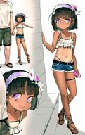1_female 1_male absurd_resolution age_difference bare_legs black_hair commentary_request contentious_content covered_nipples crop_top cutoffs danbooru dark-skinned_female dark_skin denim denim_shorts duo erect_nipples erect_nipples_under_clothes explicit eyebrows_visible_through_hair faceless faceless_male female female_focus focus_on_female_character footwear full_body garter gelbooru general groin hairband head_out_of_frame heart heart-shaped_pupils heels high_heels high_resolution highleg highleg_panties leaning leaning_forward legs legwear loli lolita_fashion lolita_hairband male midriff navel nipples one-piece_tan original p panties pink_eyes purple_eyes q questionable safe safebooru sandals sankaku_channel sasahara_yuuki shirt shoes short_hair short_shorts shorts size_difference smile solo_focus standing symbol-shaped_pupils tan tan_lines tanned thigh_strap toes tongue tongue_out underwear very_high_resolution white_shirt yande.re young // 2224x3541 // 894.5KB