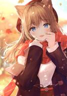 1_female absurd_resolution animal_ear_fluff animal_ears autumn autumn_leaves bangs belt beret blonde_hair blue_eyes blurry blurry_background blush braid canvas_(morikura_en) cat_ears catgirl catperson coat comic_market comic_market_97 date_shiyou_yo. day ears eyebrows_visible_through_hair falling_leaves female hands_up hat headwear high_resolution large_filesize leaf light_particles long_hair long_sleeves looking_at_viewer maple_leaf necomi necömi nekomimi off-shoulder open_clothes open_coat open_mouth original outside point_of_view questionable safe sankaku_channel scan scarf sleeves_past_wrists smile solo sweater tied_hair upper_body very_high_resolution yande.re // 2402x3437 // 6.9MB