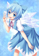 1_female 1girl absurd_resolution bent_over blue blue_eyes blue_hair blue_theme blush bow cirno explicit eyebrows_visible_through_hair female female_focus gelbooru gradient gradient_background hair_bow hair_ornament happy high_resolution leaning leaning_forward looking_at_viewer matching_haireyes open_mouth point_of_view safe short_hair short_sleeves simple_background solo teeth tomifumi tomisaka123_ritsu-drms touhou touhou_project upper_teeth very_high_resolution wings ちるの トミフミ 例大祭8コンテスト 例大祭8コンテスト+紅魔郷 帰ってきたトミフミ // 1748x2472 // 1.6MB