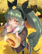 10s 1_female >q anchovy aqua_hair autumn autumn_leaves baozi black_coat black_footwear black_hair_ornament black_hairband black_ribbon blurry blurry_background blush brown_eyes chromatic_aberration coat day depth_of_field drill_hair explicit female food footwear foreshortening girls_und_panzer hair_ornament hair_ribbon hairband high_resolution kabocha kabocha_(monkey4) kabotya4 leaf licking loafers long_hair long_sleeves looking_at_viewer multicolored multicolored_clothes multicolored_scarf nikuman outside pantyhose pixiv_65408333 point_of_view q ribbon safe sankaku_channel scarf shoes slip-on_shoes solo steam tongue tongue_out twin_drills v-shaped_eyebrows white_legwear ちょびと銀杏とピザまん // 940x1200 // 168.3KB