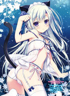 1_female 1girl adjusting_clothes animal_ears animal_tail ass babydoll blush camel_toe cat_ears cat_tail chikotam choker contentious_content cowboy_shot dengeki_moeoh dengeki_moeou ears explicit eyebrows_visible_through_hair female female_focus female_only flat_chest from_behind garter_belt green_hair high_resolution highres leg_up legwear lingerie loli looking_at_viewer looking_back male nekomimi o panties parted_lips paw_pose point_of_view purple_eyes questionable raised_leg ribbon ribbon_choker sankaku_channel see-through side-tie_panties solo solo_female stockings strap_slip string_panties tail thighhighs transparent trefoil twisted_torso underwear viewed_from_behind white_legwear white_panties white_underwear yande.re young // 1404x1920 // 578.2KB