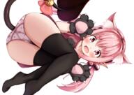 animal_ears ass bell blush bow camel_toe cameltoe catgirl catperson demon dress ears female gloves headband konachan loli long_hair mochiyuki monster original panties pink_eyes pink_hair questionable succubus tail thighhighs tied_hair twintails underwear white young // 2047x1447 // 1.7MB