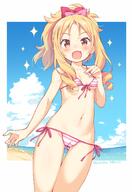 1 10s 1_female ass_visible_through_thighs beach bikini blonde_hair blue_sky blush bow breasts brown_eyes butt_visible_from_the_front camel_toe cleavage cleft_of_venus cloud d day drill_hair ears eromanga_sensei explicit female hair_bow hair_ornament hair_tie high_resolution horizon loli lolibooru.moe long_hair looking_at_viewer micro_bikini nakahara_yoshi navel ocean open_mouth pink_bow pixiv_20863011 pixiv_63273696 point_of_view pointy_ears ponytail questionable red_bow safe side-tie_bikini sky small_breasts smile solo sparkle striped striped_bikini striped_swimsuit swimsuit thigh_gap thighs tied_hair twin_drills twitter_username underage underboob user_oas9231 yamada_elf yande.re young 中原よぢィエアレッド 山田エルフ 山田エルフ先生 極上のポロリ // 1033x1500 // 743.5KB
