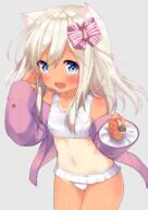 10s 11185589 1_female 2010s absurd_resolution alternate_costume animal_ears bikini blonde_hair blue_eyes cat_ears click_recommended d dark_skin ears explicit female go-1 grey_background high_resolution holding holding_spoon jacket kantai_collection large_filesize lo500 lolibooru.moe long_hair long_sleeves navel nekomimi nontraditional_school_swimsuit one-piece_swimsuit one-piece_tan open-mouth_smile open_clothes open_mouth open_shirt pink_jacket pixiv_64504987 ro-500 ro-500_(kantai_collection) safe sankaku_channel school_swimsuit shipgirl_in_swimsuit shirt simple_background smile solo spoon swimsuit tan tan_lines tank_suit tanned very_high_resolution white_school_swimsuit white_swimsuit white_tank_suit yande.re ごーわん@お仕事募集中 ろーちゃん ケモ耳里帰りろーちゃん 呂500 白スクろーちゃん 艦これかわいい // 2508x3541 // 5.1MB