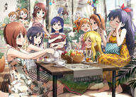6+_females 6+girls =_= ^_^ ahoge akizuki_ritsuko amami_haruka antenna_hair aqua_eyes bangs bare_arms bare_shoulders barefoot beige_dress black_bow black_dress black_hair black_hair_ornament black_hairband blonde_hair blue_hair blunt_bangs blush bob_cut bottle bow bow_hairband bowl brown_hair building cake cake_slice carpet chewing clavicle closed_eyes closed_mouth collarbone couch cup curtains cushion d day dress drinking_glass everyone eyebrows eyebrows_visible_through_hair eyes_closed eyewear facing_another feeding feet female floral_print food fork frilled_sleeves frills fruit futami_ami futami_mami ganaha_hibiki glasses grapes green_dress hagiwara_yukiho hair_bow hair_intakes hair_ornament hair_ribbon hair_scrunchie hairband hand_on_own_cheek hand_on_own_face hand_up hands_up high_ponytail high_resolution holding holding_cup holding_fork holding_object holding_teapot holding_tray hoshii_miki house idolmaster idolmaster_(classic) in_profile jar kikuchi_makoto kisaragi_chihaya light_particles looking_at_another looking_to_the_side medium_hair megane minase_iori miura_azusa multiple_females multiple_girls o off-shoulder_dress off_shoulder on_couch on_floor one_side_up open-mouth_smile open_mouth orange_dress orange_hair outdoors outside outstretched_arm outstretched_arms parted_bangs peach pillow pillow_hug pink_dress plaid plaid_dress plant ponytail potted_plant pouring pouting print_dress profile purple_eyes red_bow red_dress ribbon safe saucer scrunchie shadow shijou_takane shiny shiny_hair short_hair short_sleeves siblings sidelocks sideways_glance sisters sitting sleeveless sleeveless_dress smile sonsoso spaghetti_strap stairs standing strawberry sundress sunlight t table tail takatsuki_yayoi tassel tea teacup teapot teeth tied_hair tray twins twintails upper_teeth vase wariza white_dress white_hair white_hair_ornament white_ribbon white_scrunchie white_sleeves window wooden_table // 2000x1425 // 1.2MB
