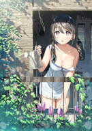 1_female 2d_art 5th-year babydoll bangs bare_arms bare_shoulders black_hair blush breasts brown_eyes brown_hair camisole cleavage clock clothing collarbone commentary_request cup curtains danbooru day dress eyebrows eyebrows_visible_through_hair eyelashes eyes female flower flower_(flowers) flower_pot fringe garden gardening gelbooru girl gown hair hair_between_eyes hair_ribbon hand_up high_resolution holding holding_watering_can jalousie jar kantoku large_breasts leaf leaf_(leaves) leaning leaning_forward lens_flare light_erotic lingerie loli_face long_hair looking_at_viewer looking_away low_twintails medium_breasts neck nightgown nightwear no_bra nude_filter_request o open_mouth original outdoors outside pixiv_1565632 pixiv_91786844 plant plant_(plants) potted_plant purple_flower questionable ribbon_(ribbons) safe sankaku see-through short_dress shoulders sidelocks single sleepwear sleeveless sleeveless_dress solo standing standing_position strap_slip summer_dress sundress sunlight tall_image textless tied_hair twintails underwear vines wall_clock wardrobe_malfunction watering watering_can white_babydoll white_dress window オリジナル カントク キャミソール 朝の日課 簾 // 1623x2300 // 1.2MB