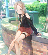 1_female 1girl abigail_williams_(fategrand_order) abigail_williams_(fate_grand_order) alternate_costume arm_cutout bangs bare_shoulders black_shirt blonde_hair blush casual clothing clothing_cutout contemporary fate fategrand_order fate_(series) fate_grand_order feet_out_of_frame female hair light_rays lolibooru.moe long_hair long_sleeves looking_at_viewer miniskirt open_mouth outdoors outside parted_bangs pleated_skirt red_skirt safe sakazakinchan sankaku_channel shirt shoulder_cutout shoulders sitting skirt solo sunbeam sunlight thigh_strap tree // 973x1120 // 992.4KB