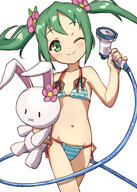 1_female 1girl 23 2d_art ;) absurd_resolution absurdres amago_tsunehisa_(sengoku_collection) bare_arms bare_shoulders bikini blush closed_mouth collarbone commentary_request eyes face facial_expression fantasista_doll female fingernails flower green_eyes green_hair groin hair hair_flower hair_ornament hair_tie high_resolution highres holding hose kin-iro_mosaic kinmoza kujou_karen long_hair musedash navel neck nyama object_hug one_eye_closed pinei2007 pink_flower pixiv_75541465 safe safebooru sengoku_collection series shoulders side-tie_bikini sidelocks simple_background sketch smile solo stomach striped striped_bikini stuffed_animal stuffed_bunny stuffed_toy swimsuit swimwear tied_hair twintails white_background wink x 落書き // 3195x4474 // 3.3MB